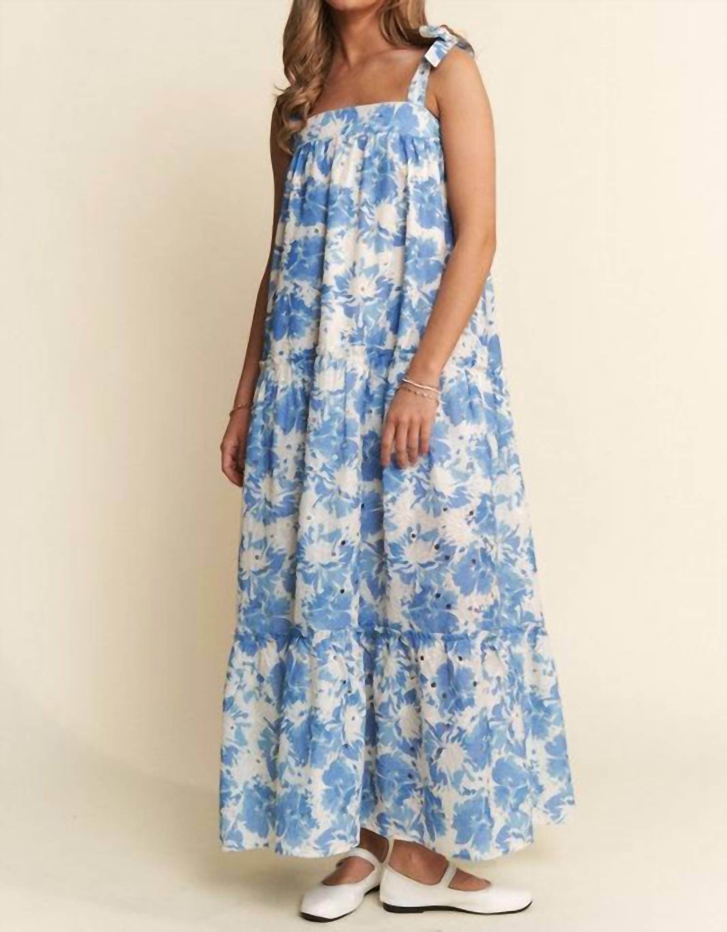 Jnna - Wisteria Eyelet Maxi Dress - Rack Hunt -