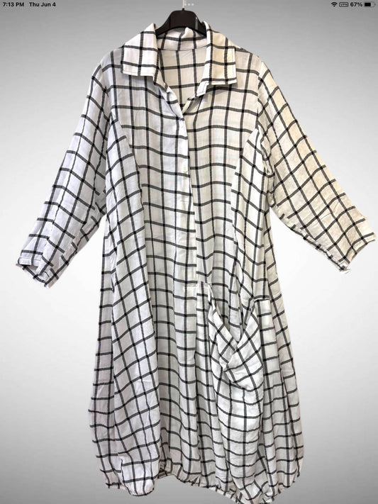 Women's Folded Collar Dress