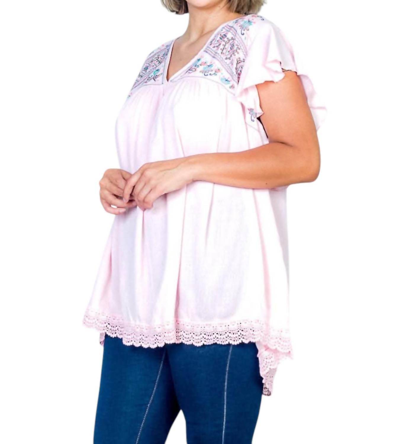 Madeline & Monroe - Embroidered Top - Plus - Rack Hunt -