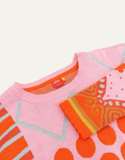 Oilily - Kid's Dots Jacquard Kit Sweater - Rack Hunt