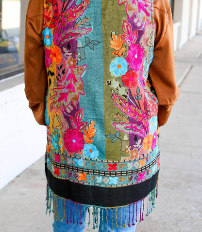 Bok - Colorful Floral Multi-reversible Kimono - Rack Hunt