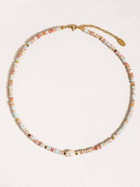 Women's Bali Beaded Pearl Necklace