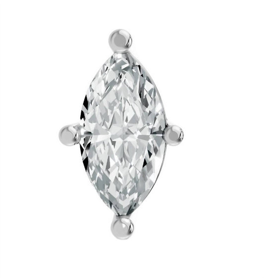 Women's Marquise Shape 4 Prong Push Back Studs