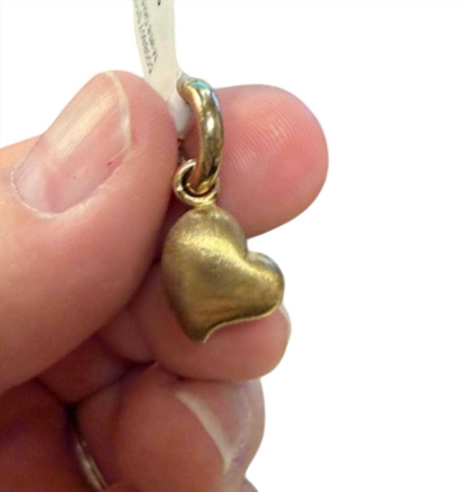 Story Jewellery - Matte Smooth Heart Dangle Charm - Rack Hunt
