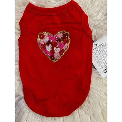Dog Valentine Heart Tee
