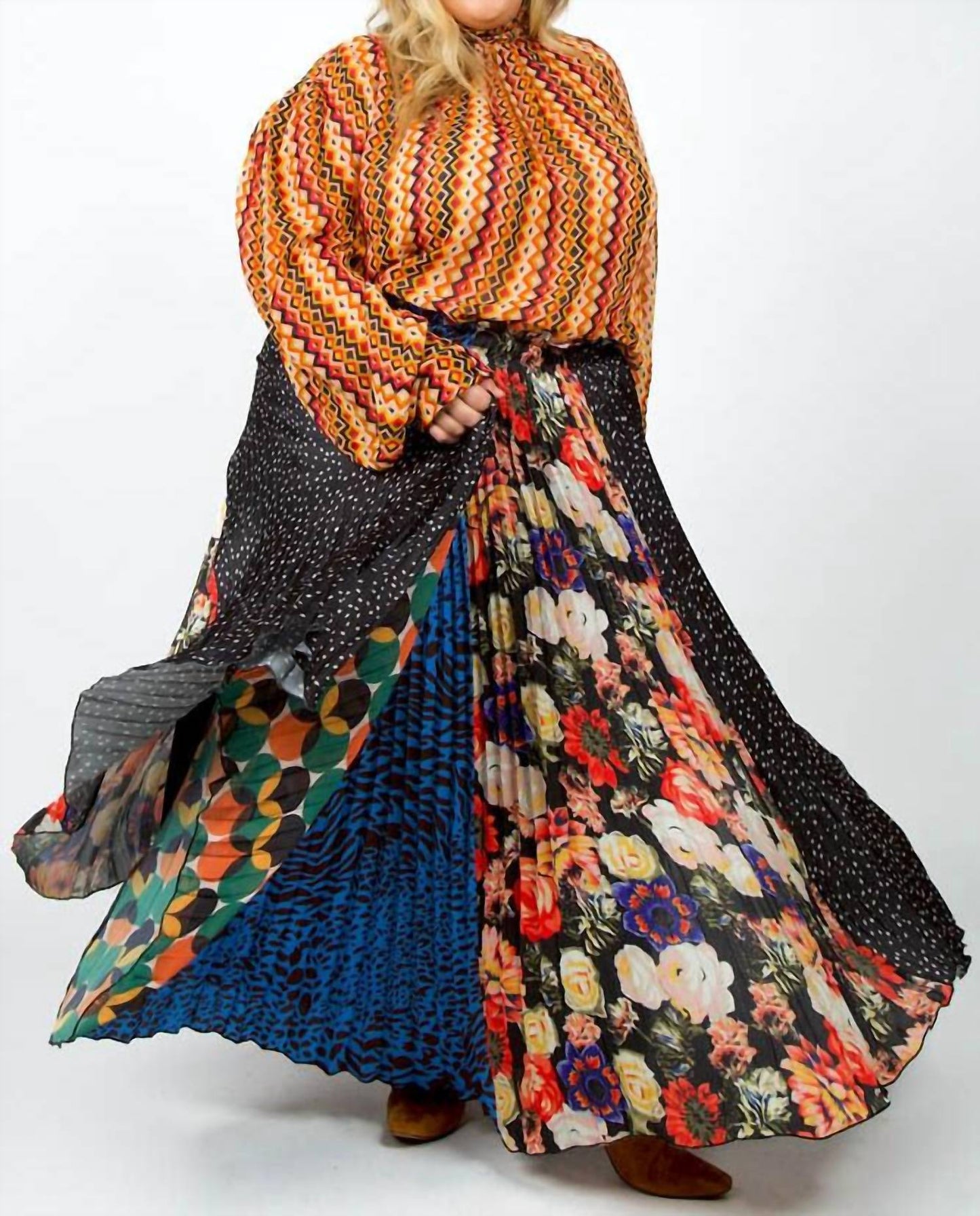 Women's Maxi Printed Skirt