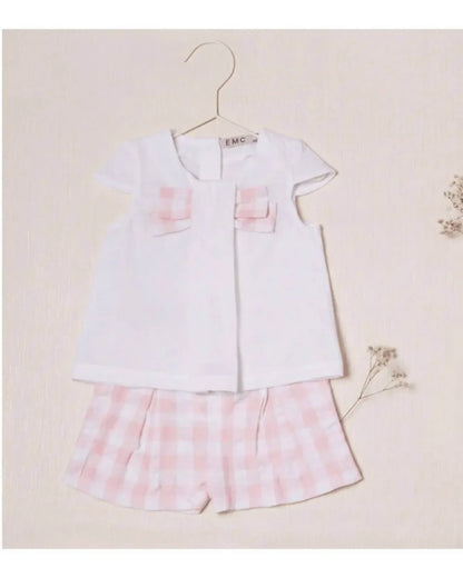 EMC - Girl's Stretch Jersey And Vichy Seeresucker Set - Rack Hunt