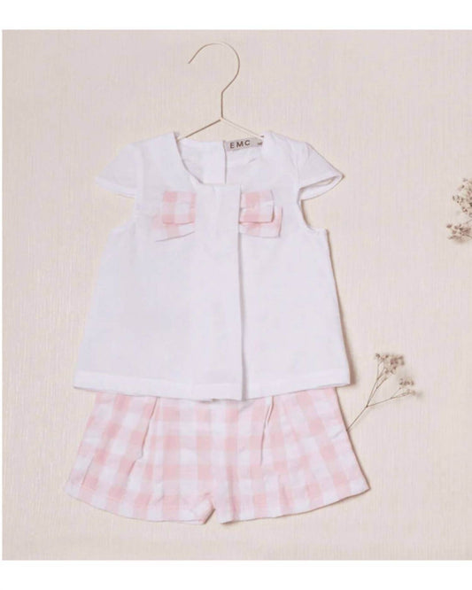 EMC - Girl's Stretch Jersey And Vichy Seeresucker Set - Rack Hunt -