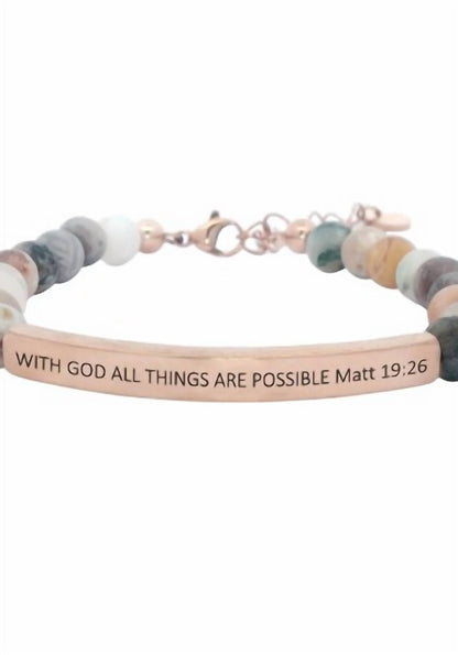 Women's With God All Things Are Possible Bracelet
