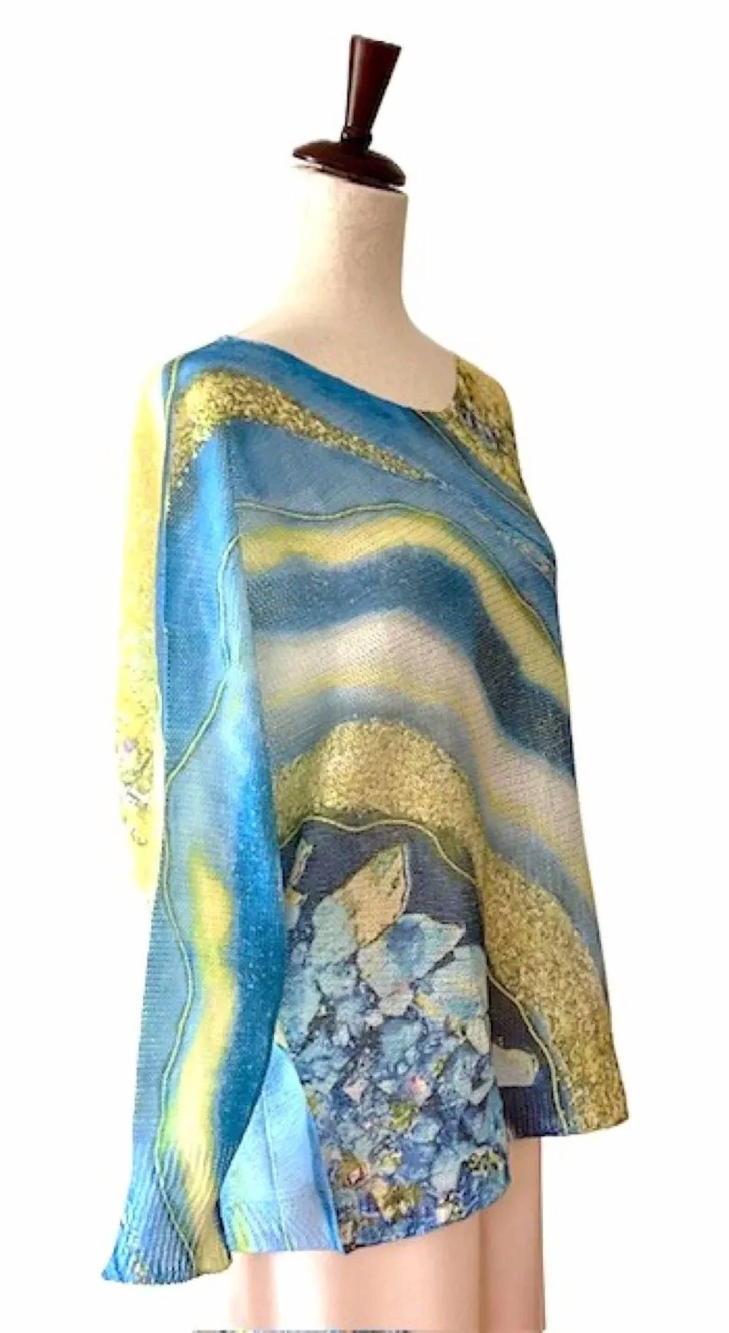 Women's Umbrella Round Knit Printed Sweater