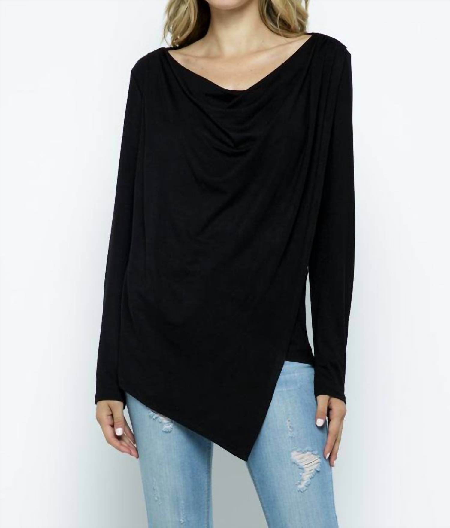 Ellis - Cowl Asymmetric Top - Rack Hunt -