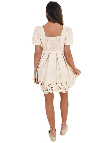 Women's Met Your Match Eyelet Mini Dress