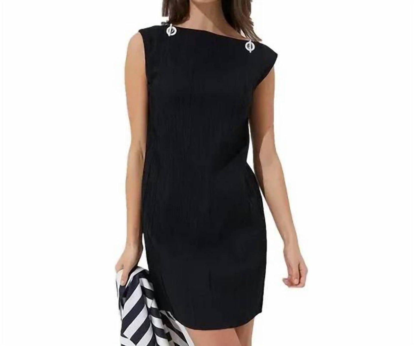 Etcetera - Nautical Plisse Jacquard T-Shirt Dress - Rack Hunt -