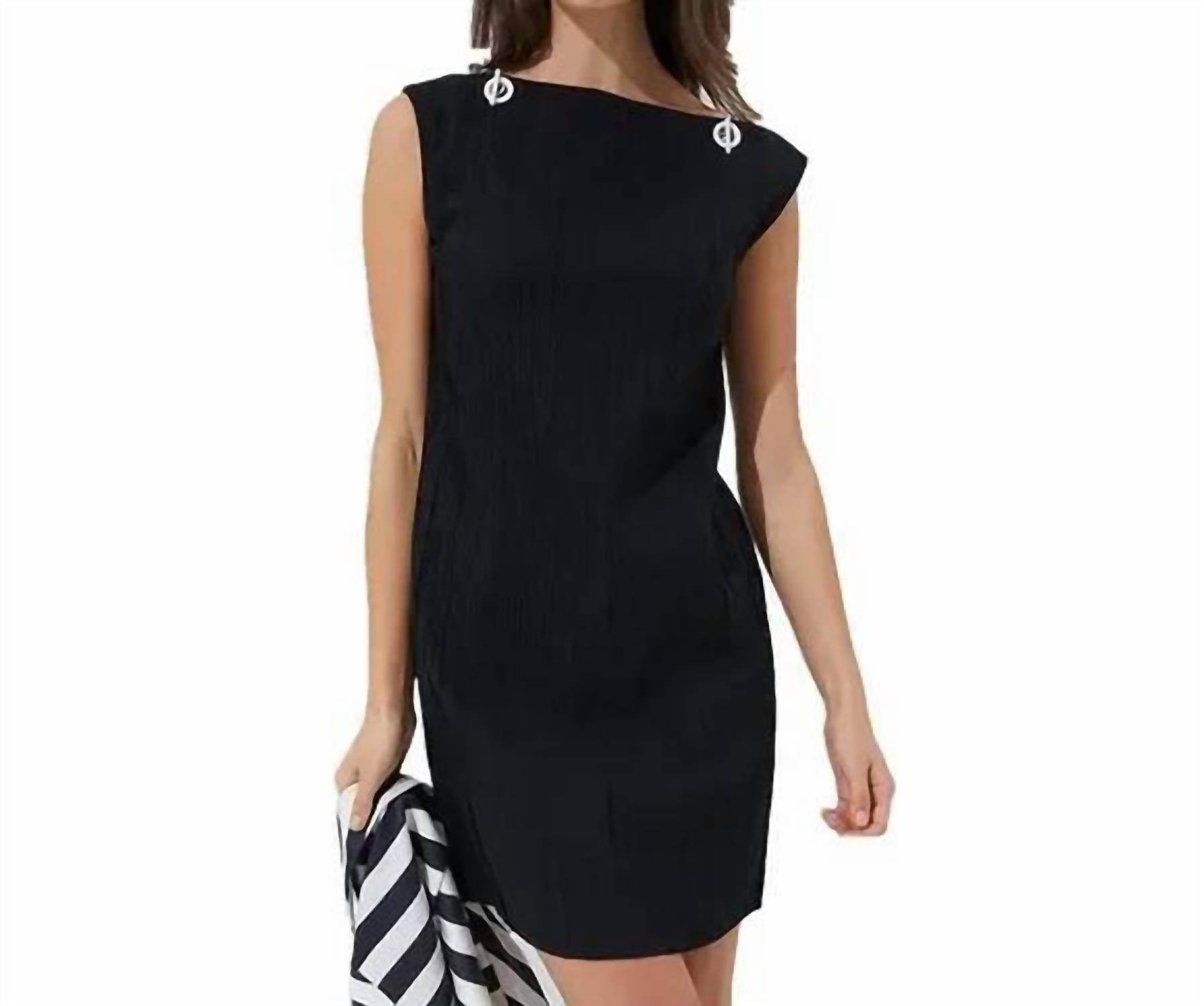 Etcetera - Nautical Plisse Jacquard T-Shirt Dress - Rack Hunt -