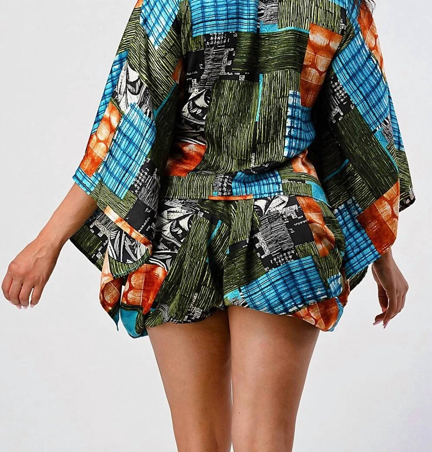 Wide-sleeve Short Set