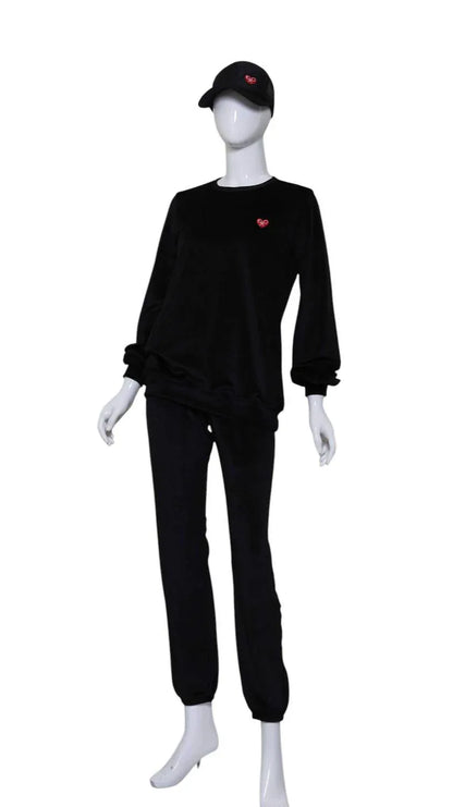 Love Love Tennis - Women's Velvet Long Sleeve Warm Up Top - Rack Hunt