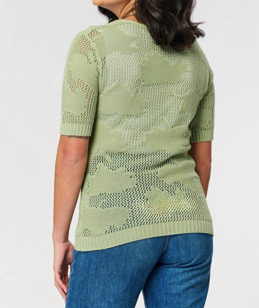 Saloos - Cotton Leaf Fishnet Jumper - Rack Hunt -