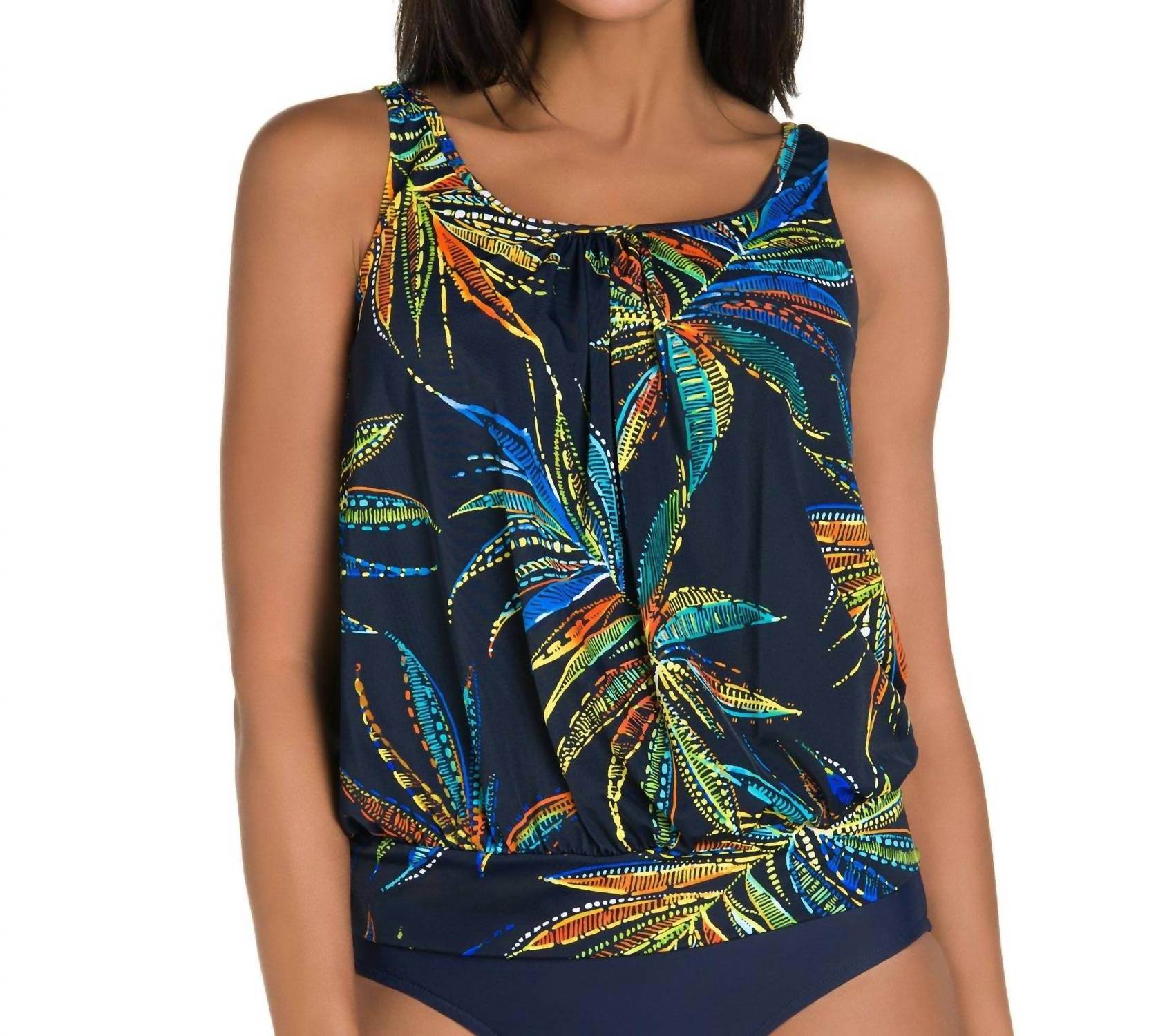 Shape Solver - Blouson Tankini Top - Rack Hunt -