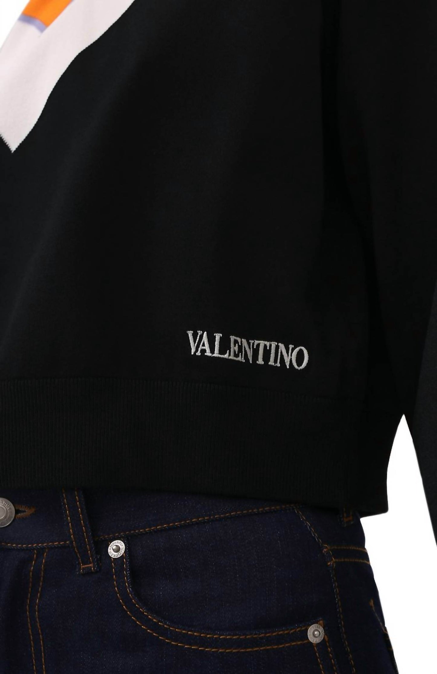 Valentino - Colorblock Viscose Pullover Sweater - Rack Hunt
