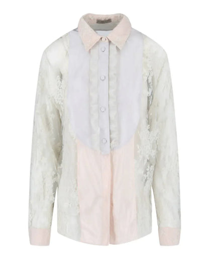 Bottega Veneta - Women's Lace Patterned Blouse - Rack Hunt