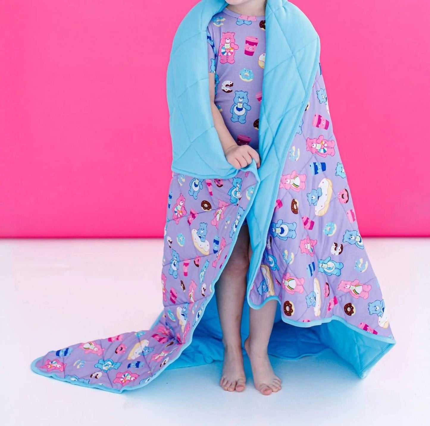 Care Bears Donuts And Coffee Toddler Birdie Quilt