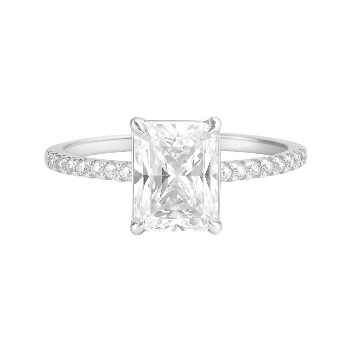 Allyanna Gifts - Women's Emerald Cut Moissanite Ring - Rack Hunt