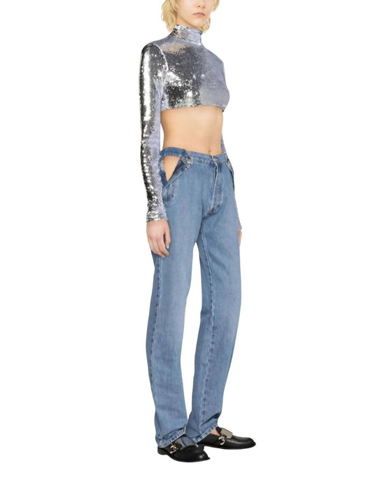 High Rise Straight Leg Jeans