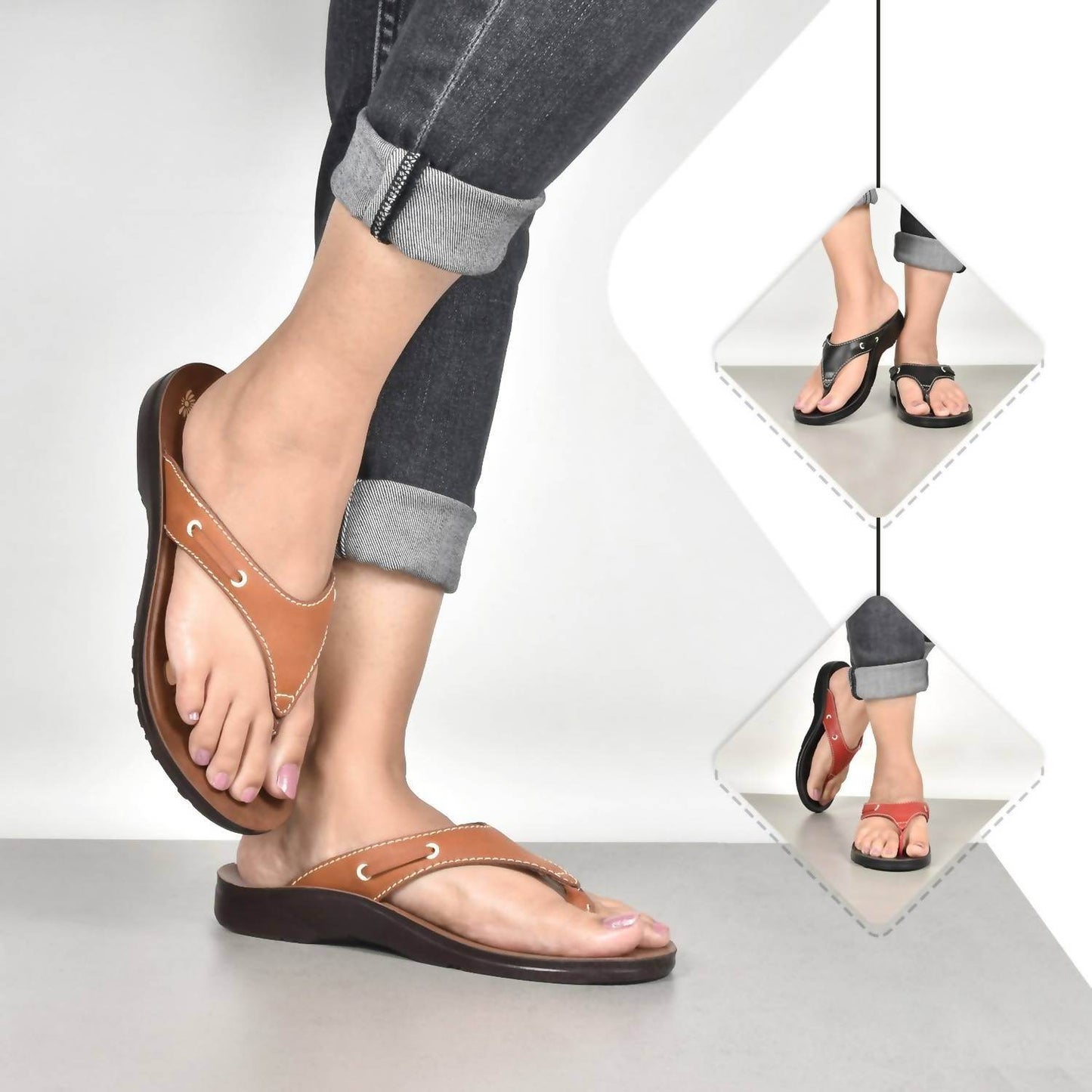 Aerosoft - Women's Paradigm Thong Flip Flops Sandals - Rack Hunt -