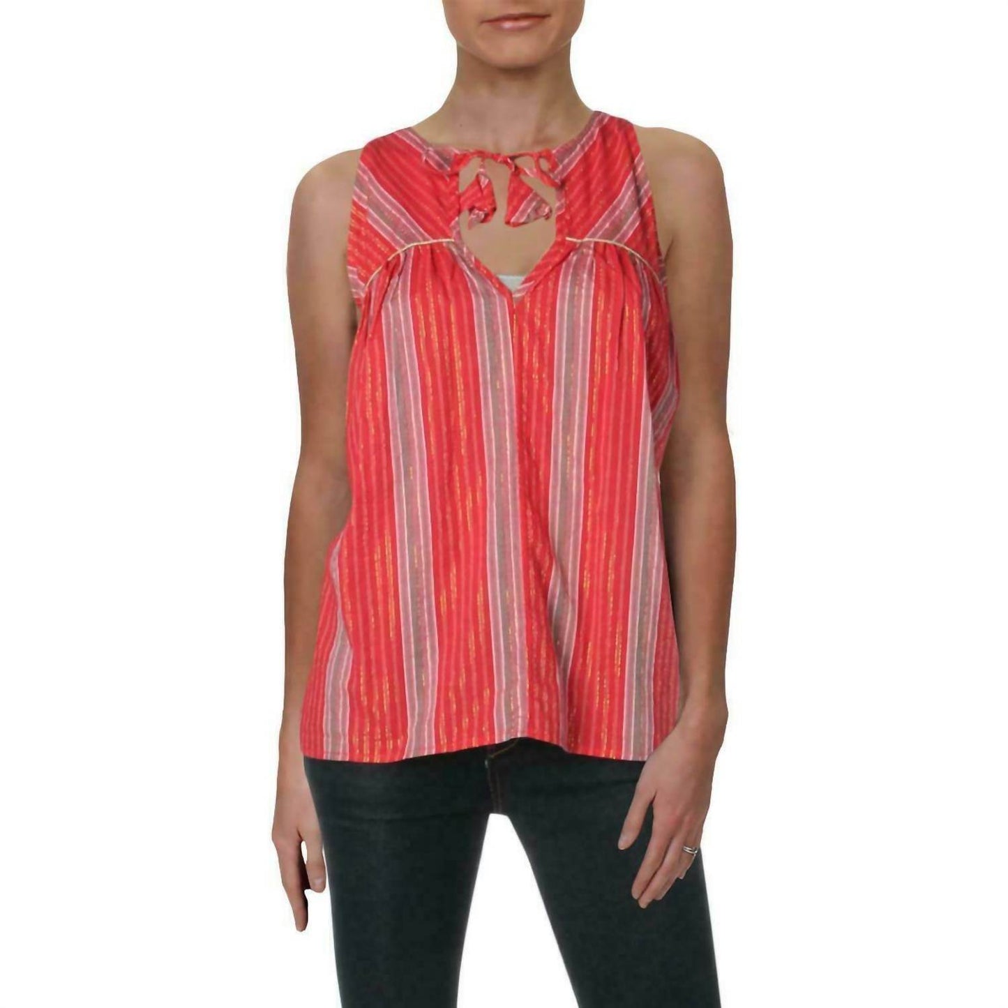 4our Dreamers - Striped Boho Peasant Top - Rack Hunt