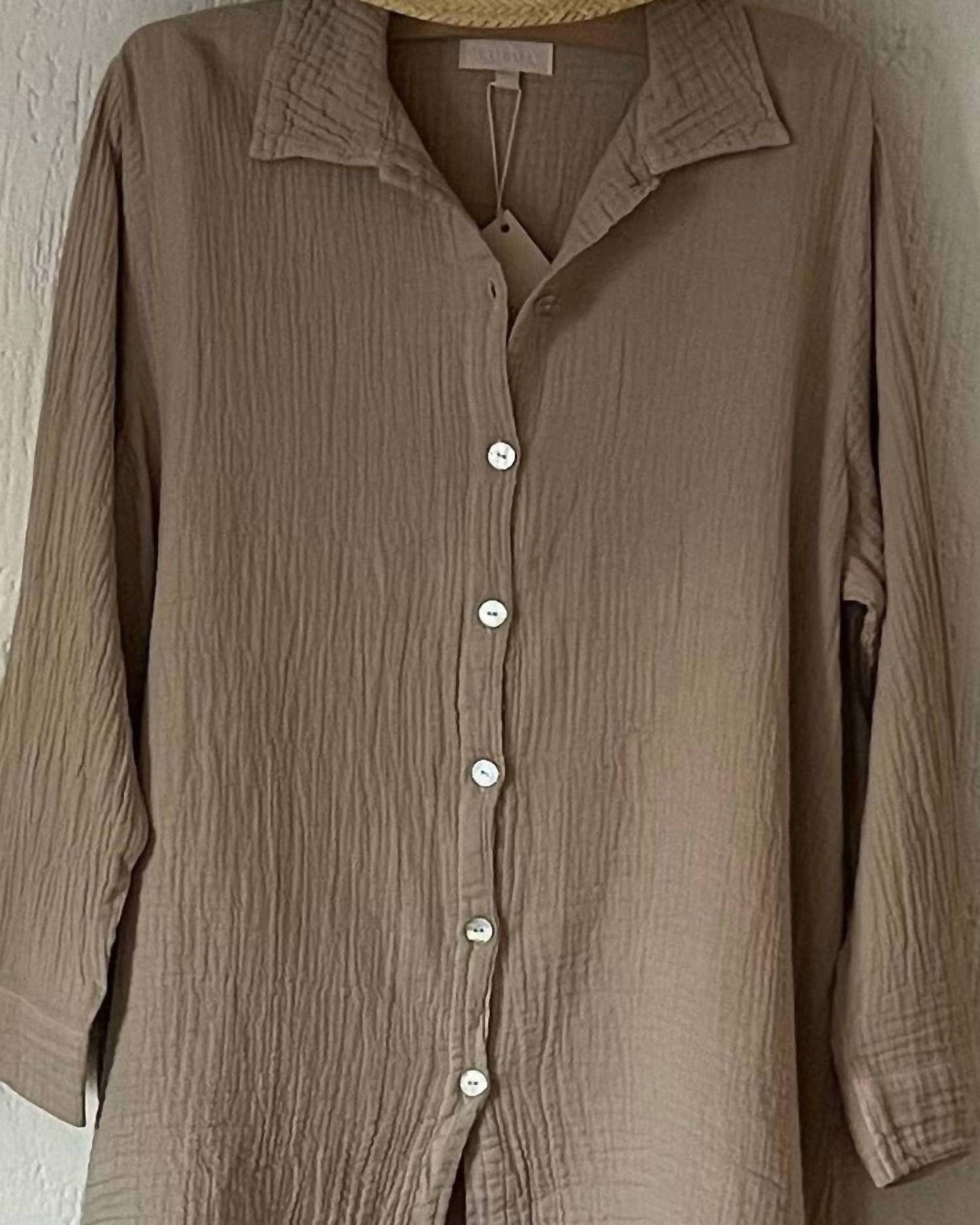 Women's Natalia Collared Button Down Tunic