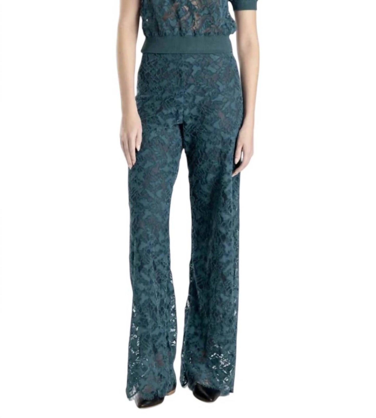 Jade Foliage Long Pants
