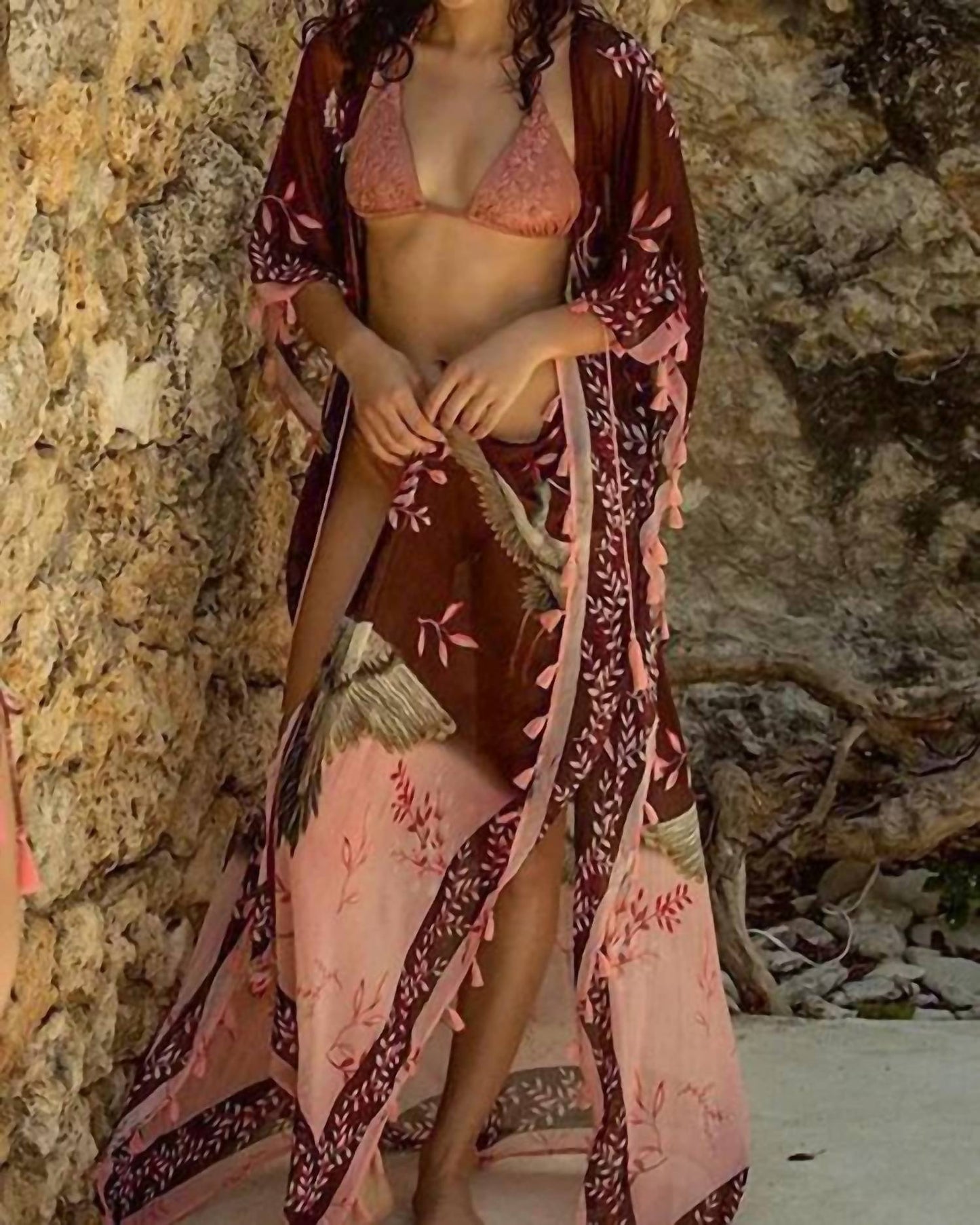 Sam Fringe Tunic Cover Up Maxi Dress