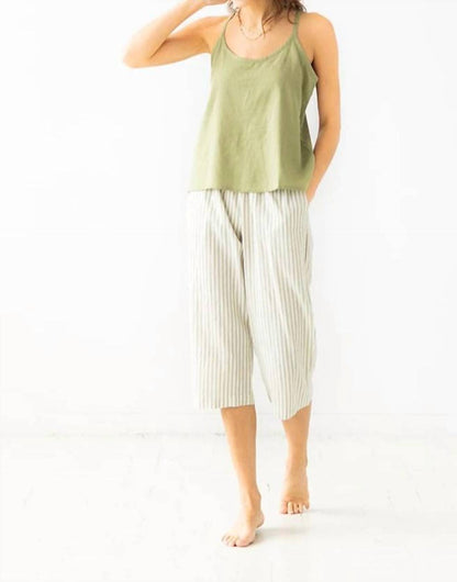 Woven V-back Tank