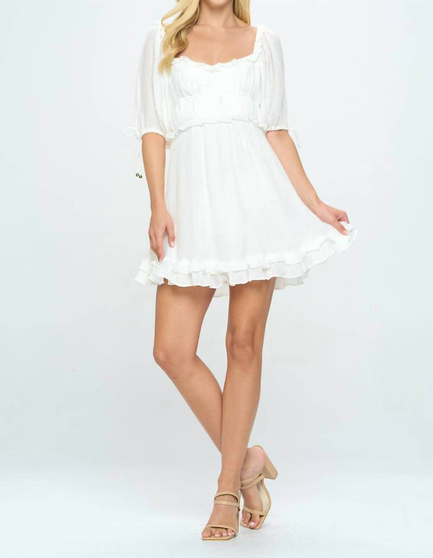Angel Biba - Flutter Sleeve Mini Dress - Rack Hunt