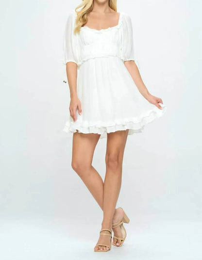 Angel Biba - Flutter Sleeve Mini Dress - Rack Hunt