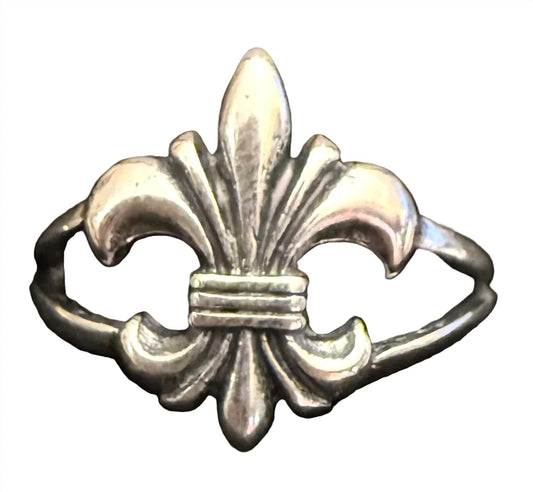 Women's Fleur De Lis Medium Sterling Ring