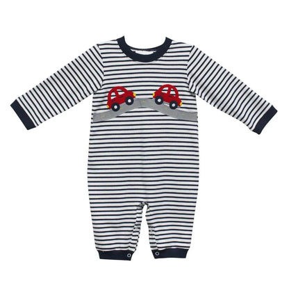 Zuccini Kids - Baby Boy's Car Appliqué Luke Bubble Romper - Rack Hunt
