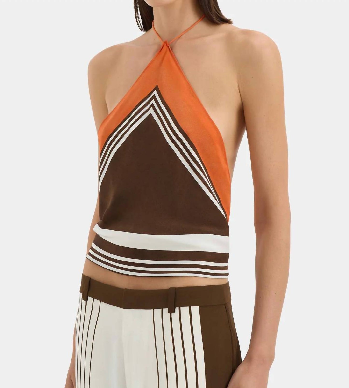 Destino Print Scarf Top