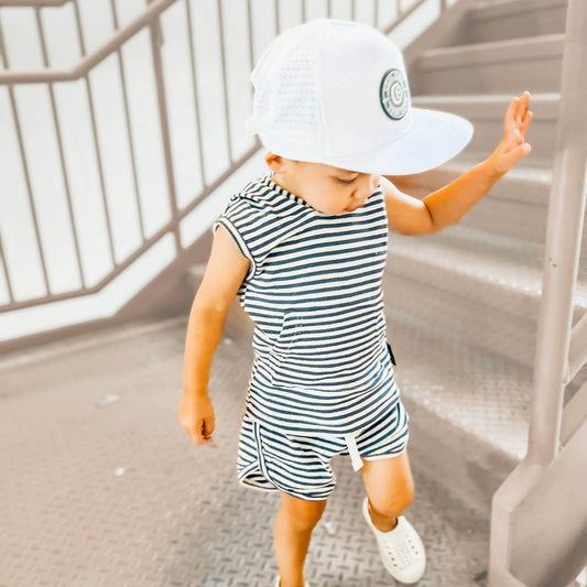 Cool Beanz - Seaside Waffle Shorts Set - Rack Hunt -