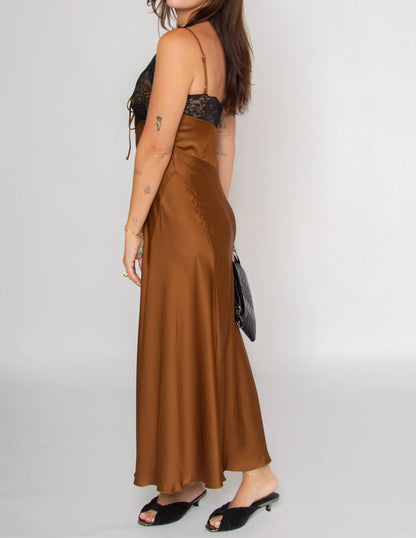 Lace Satin Slip Dress