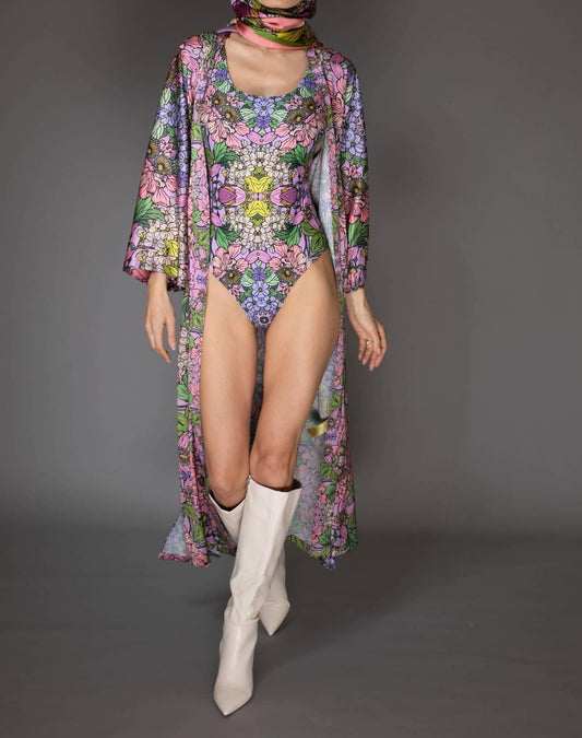 Nuvula - Floral Satin Kimono - Rack Hunt