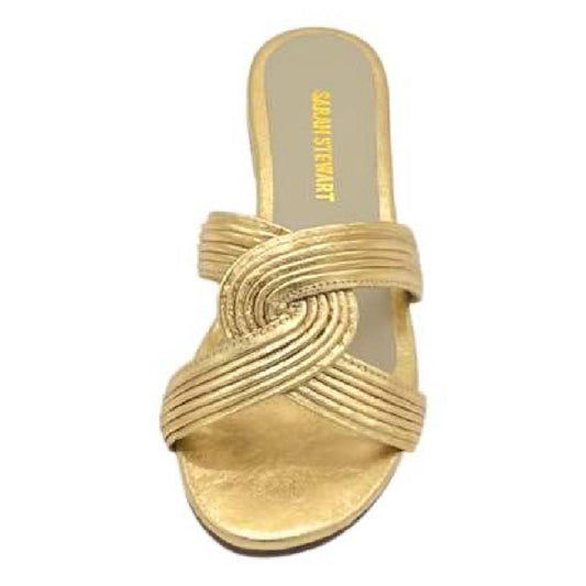 Women's Angela Swirl Leather Flat Sandal