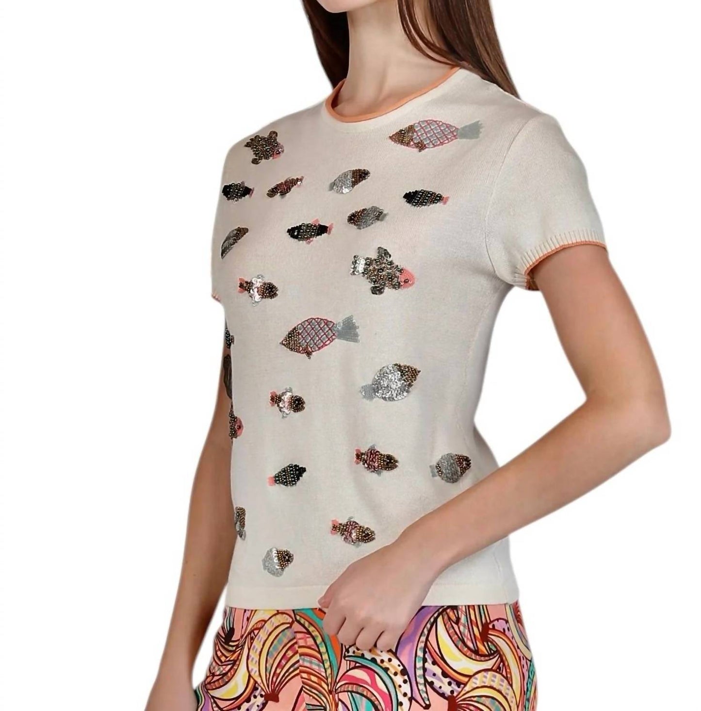 Carmelita Embellished Fish Top