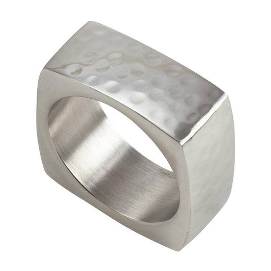 Hammered Napkin Ring - Set Of 4