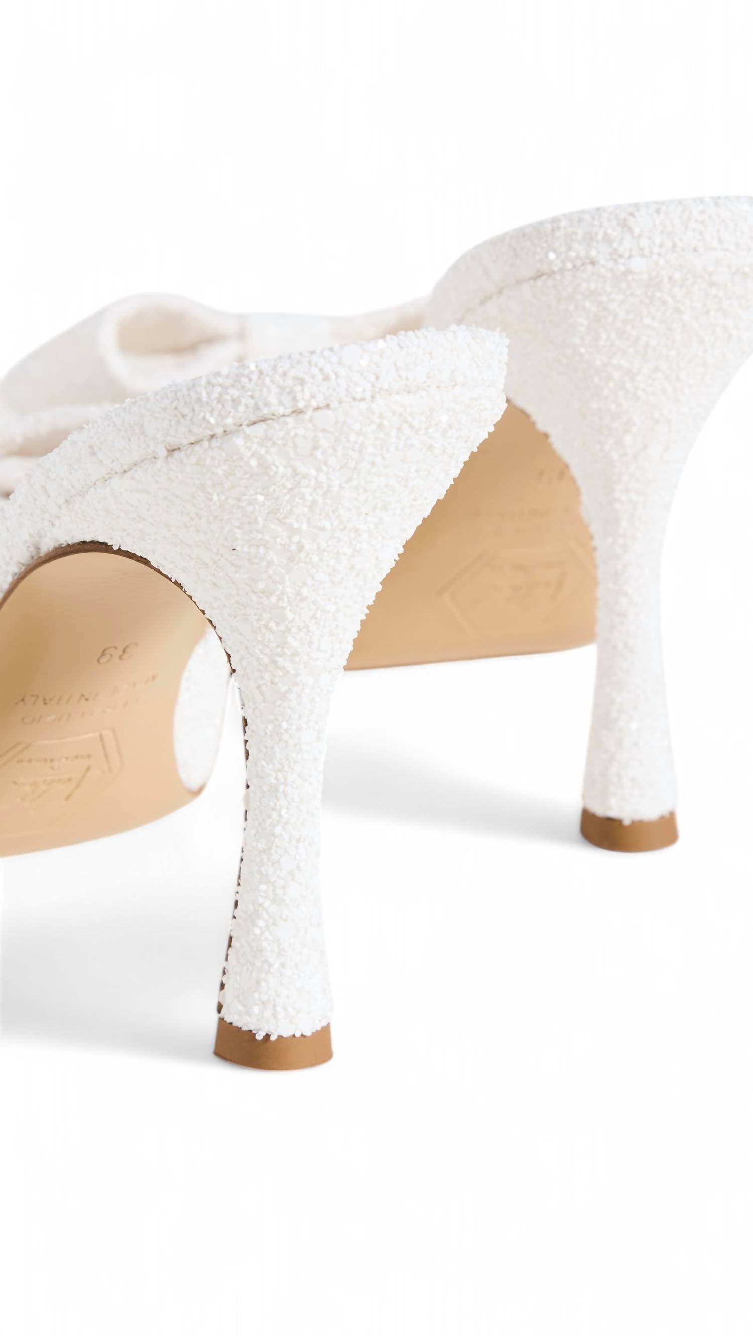 Nalebe - DIMANTE GLITTER HIGH HEEL MULE BRIDAL - Rack Hunt -