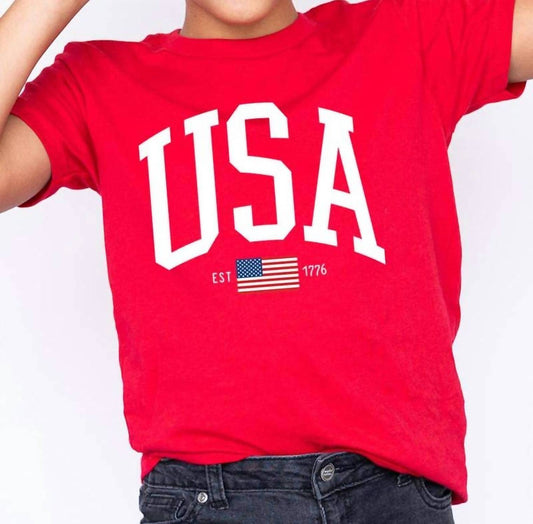 Kids Usa Est 1776 Kids Graphic T Shirts