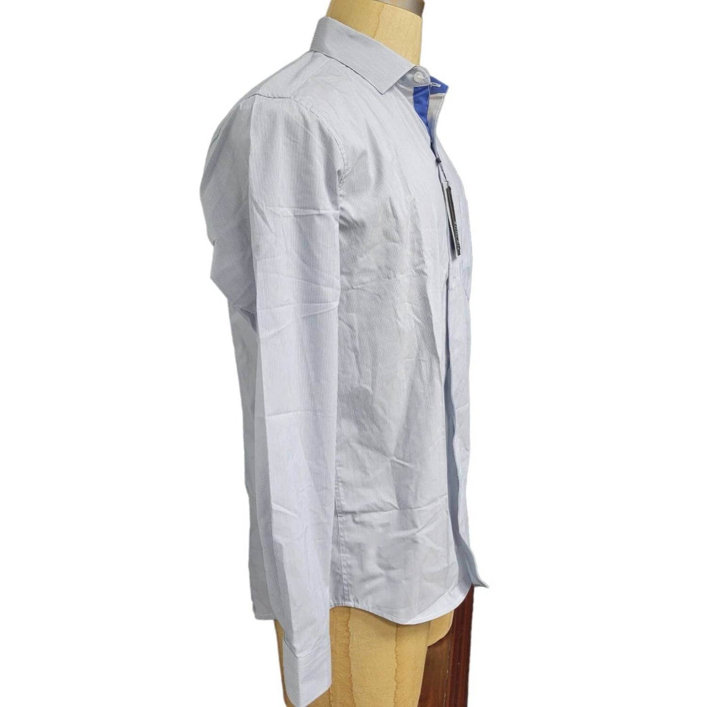 Galaxy by Harvic - Men's Long Sleeve Slim Fit Striped Shirt - Rack Hunt -