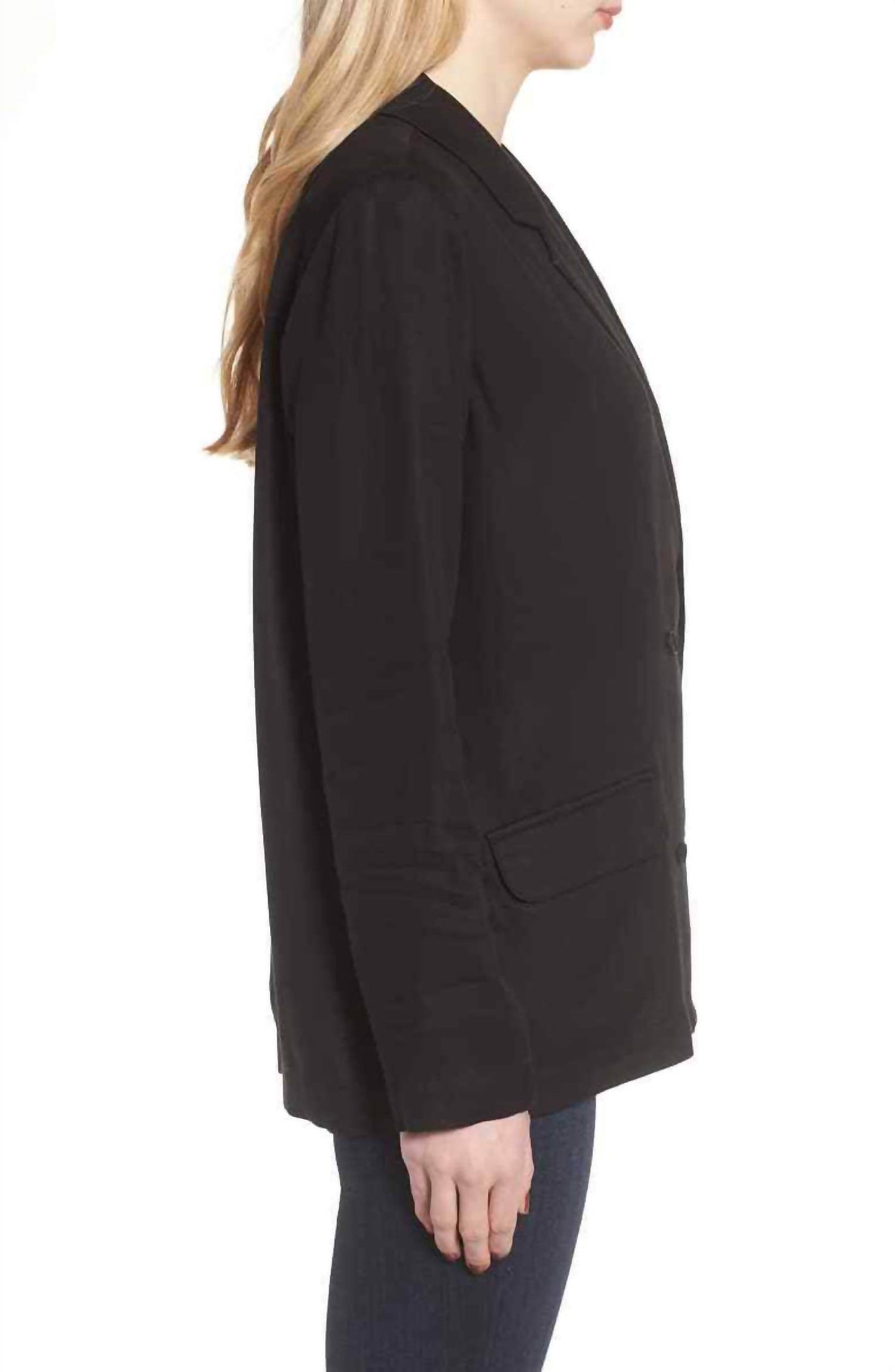 Trouve - Drapey Double Breasted Oversized Tencel Blazer - Rack Hunt -