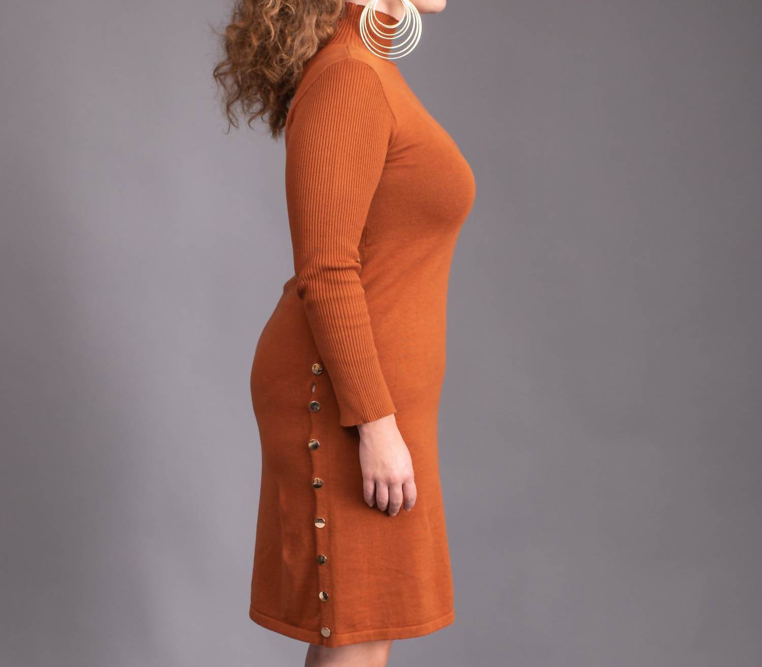 The Athletic Side Of Us - Ribbed Sweater Dress - Rack Hunt