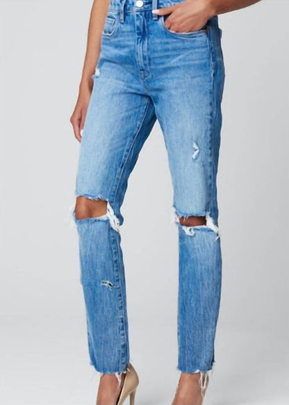 Distressed Straight Jean